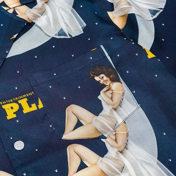 NWT Playboy Soulland December 1973 Playboy Camp Shirt Shirt - Picture 6 of 9